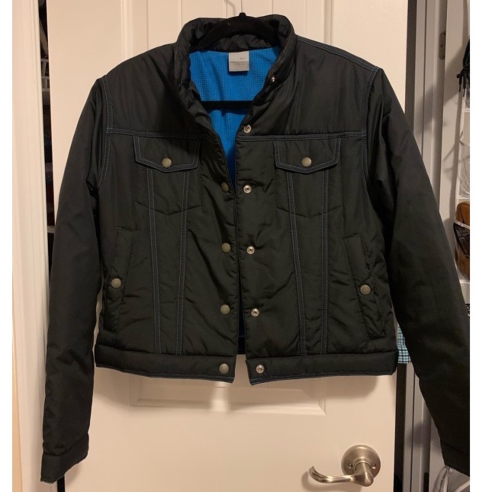 2/$30 🔥 Nike black/blue puffer jacket coat